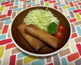 超簡単☆旨味堪能！ナポリタン春巻き♪♪作り方4写真