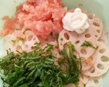れんこんと明太子の和え物作り方3写真