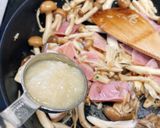 塩麹できのこ・ベーコンパスタ作り方7写真