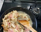 塩麹できのこ・ベーコンパスタ作り方8写真