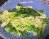 簡単シャッキとしたチンゲン菜のゴマ和え作り方2写真