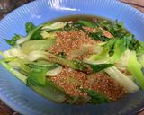 簡単シャッキとしたチンゲン菜のゴマ和え作り方4写真