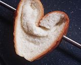 バレンタイン★食パンでハートピザトースト作り方4写真