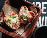 バレンタイン★食パンでハートピザトースト作り方8写真