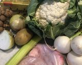 カリフラワーとカブのホワイトシチュー作り方1写真