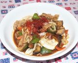 茄子と豚の味噌炒め作り方10写真