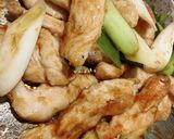 鶏胸肉と長葱の甘辛炒め作り方5写真