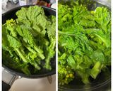 春先取り！菜の花ともやしと油揚げのお浸し作り方1写真