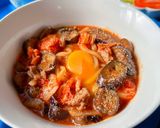 5分！レンジでスタミナキムチナスうどん作り方7写真