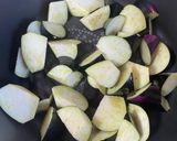 鶏もも肉となすとじゃがいもの甘辛煮作り方3写真