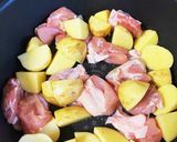 鶏もも肉となすとじゃがいもの甘辛煮作り方4写真