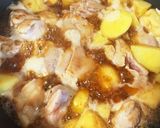 鶏もも肉となすとじゃがいもの甘辛煮作り方6写真