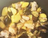 鶏もも肉となすとじゃがいもの甘辛煮作り方8写真
