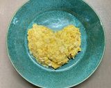 バレンタインに、ハートのカボチャサラダ作り方1写真