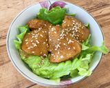 鶏肉のごま照り焼き丼作り方8写真