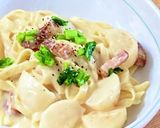 かぶのチーズクリームパスタ作り方12写真