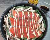 富士ゆずぽん酢で鮭のマヨぽん蒸し作り方4写真