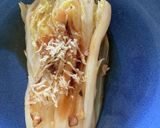 マカのせ丸ごと白菜ステーキ　めんつゆ味作り方7写真