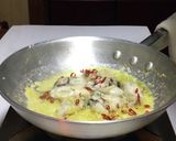 【牡蠣と若芽のクリームペペロンチーノ】作り方9写真