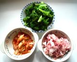 豚肉、ブロッコリーの中華炒め作り方1写真