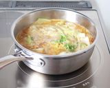 サッと、簡単な【卵とじ白菜の煮浸し】作り方4写真