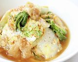 サッと、簡単な【卵とじ白菜の煮浸し】作り方5写真