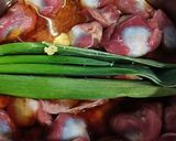 圧力鍋で砂肝の照り煮作り方1写真
