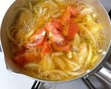 キムチ&トマトと玉ねぎのお味噌汁作り方2写真