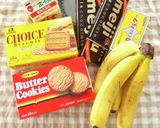 ビスケットでチョコバナナタルト作り方1写真