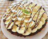 ビスケットでチョコバナナタルト作り方6写真