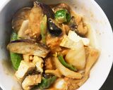 レンジ肉無豆腐きな粉ケチャ炒め味野菜炒め作り方15写真