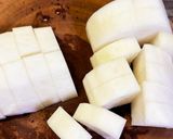 醤油麹でイカと大根の煮物作り方1写真