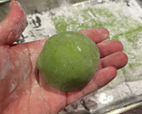 レンジで簡単！よもぎ大福　いちご大福作り方6写真