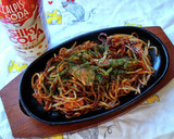 ベーコンともやしのソース焼きそば♪作り方5写真