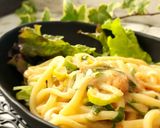冷凍うどんで5分♪豆乳明太うどん作り方6写真