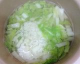 白菜と卵の雑炊作り方4写真