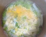 白菜と卵の雑炊作り方5写真