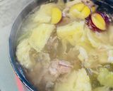 ほっこり。さつまいもとキャベツの豚汁。作り方3写真