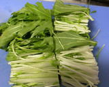 レンジで4分水菜と揚げの煮浸し作り方3写真