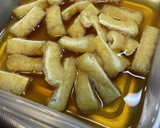 レンジで4分水菜と揚げの煮浸し作り方4写真