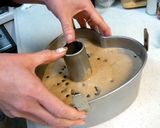 ハートのチョコレートシフォンケーキ作り方17写真