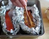 鮭と唐辛子味噌にんにくのホイル焼き作り方3写真