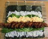 変わり恵方巻エビフライタルタルソース巻き作り方7写真