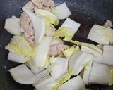豚キムチ炒め　白菜でかさ増し　白菜消費　作り方3写真