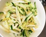 隙間埋めきな粉ごまドレ味彩大根サラダ作り方6写真
