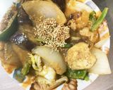 コク旨甘味噌きな粉味豚こま大根青椒肉絲風作り方17写真