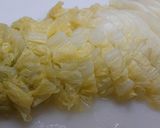 白菜とほうれん草のザクロ酢サラダ作り方1写真