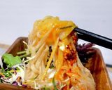 5分ランチ！味噌マヨ明太サラダうどん作り方5写真