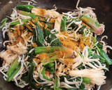 ほうれん草えのき茸釜揚げしらすの炒め物作り方5写真