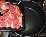 三つ葉牛肉炒め♪簡単癌で食欲のない時に作り方3写真